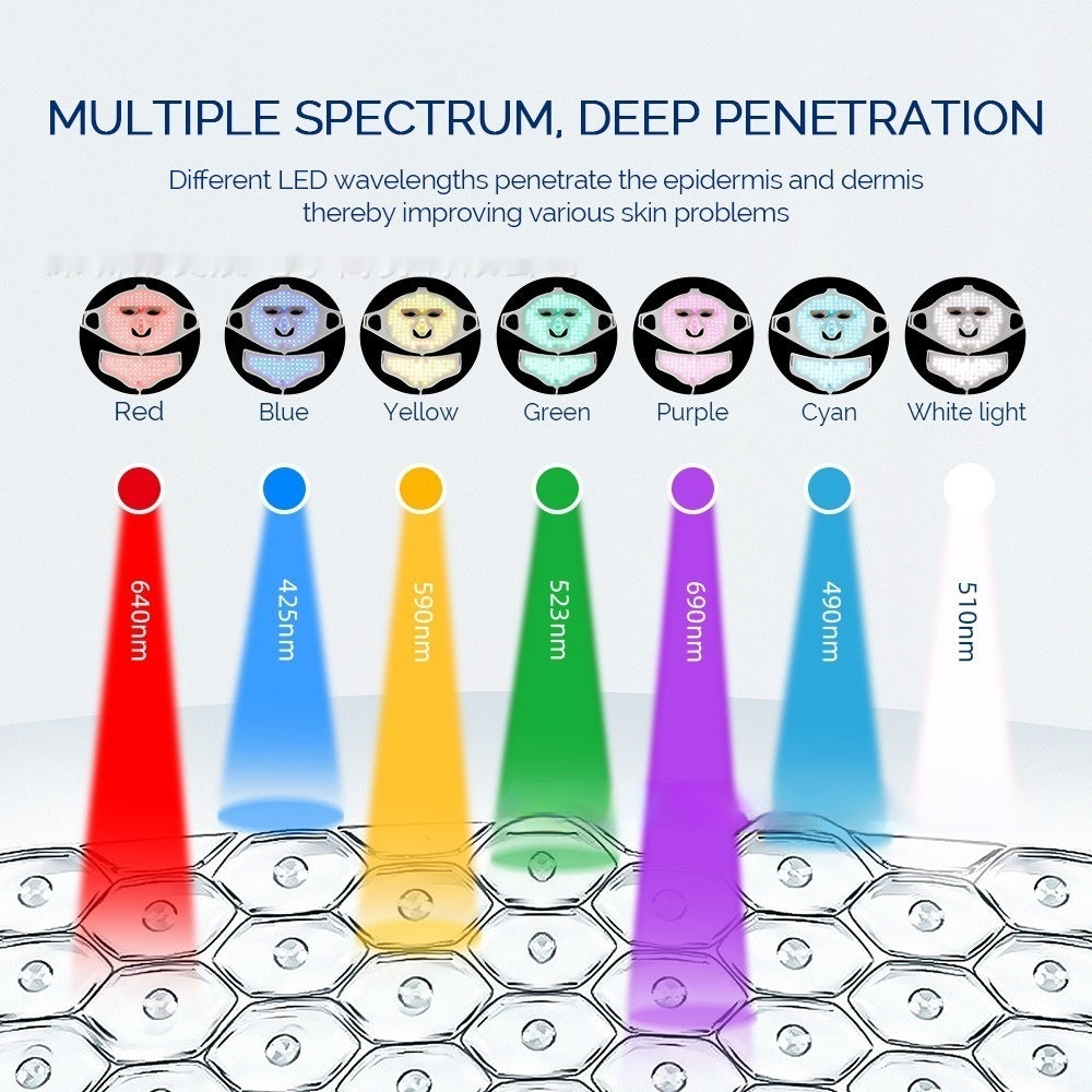 LED Face Mask Anti-Aging Therapy
