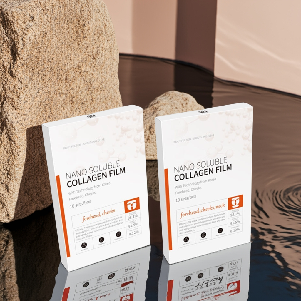 Nano Bio Collagen Hydrogel Face Masks by Vellura – box with 10 masks