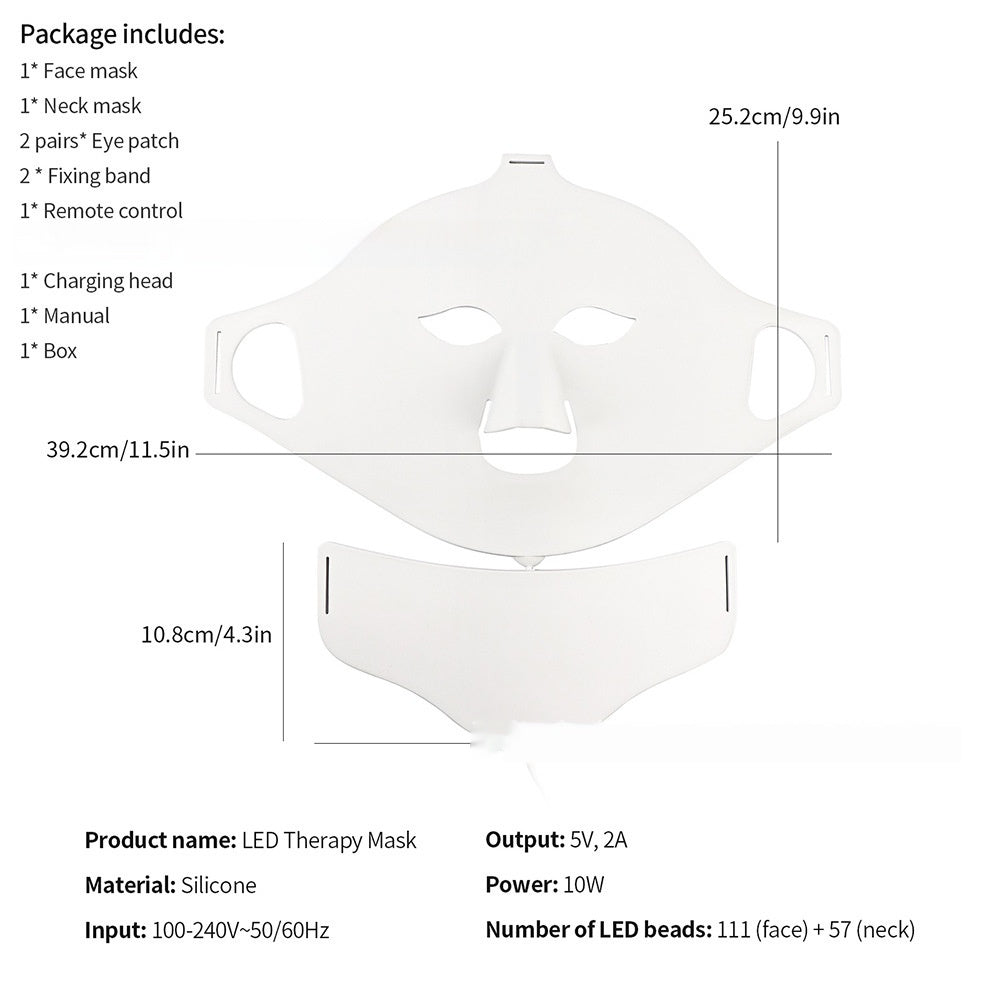 LED Face Mask Anti-Aging Therapy