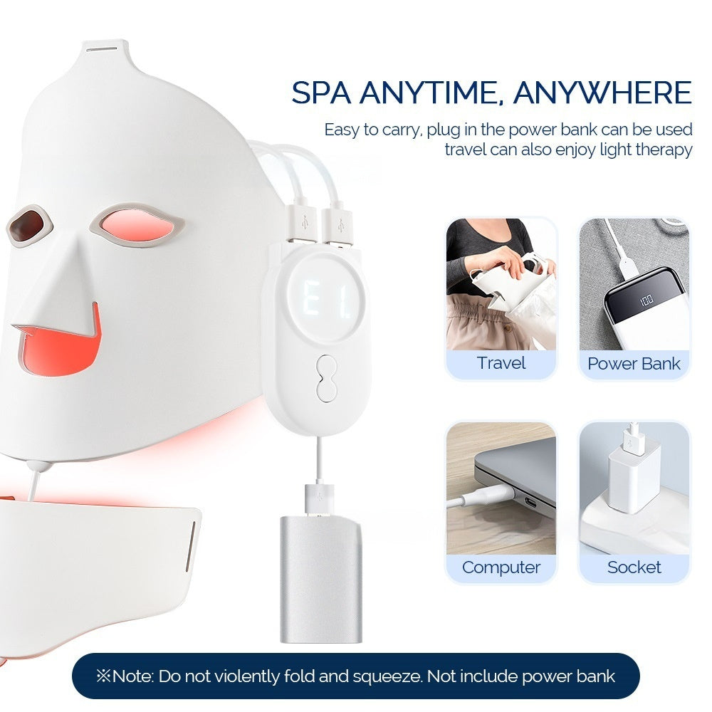 LED Face Mask Anti-Aging Therapy