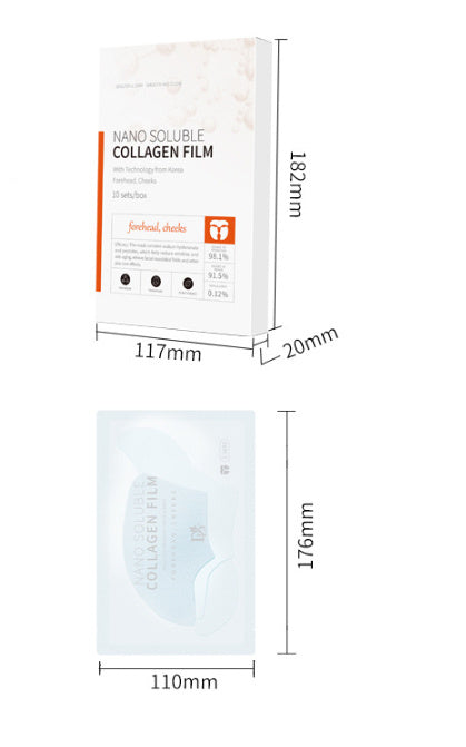Single sachet of Vellura nano Bio Collagen Mask - hydrogel facial treatment
